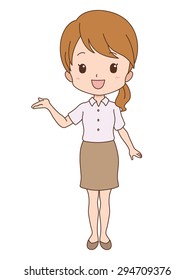 woman guides