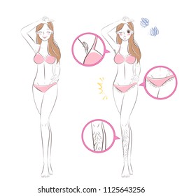 woman with hair problem before and after