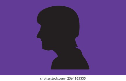 woman hair silhouettes vector illustration