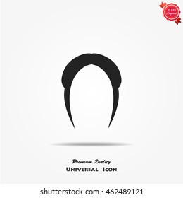 Woman hair style icon