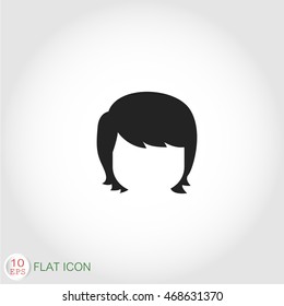 Woman hair style icon