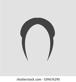 Woman hair style icon