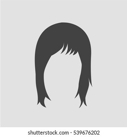 Woman hair style icon