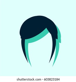 Woman hair style icon