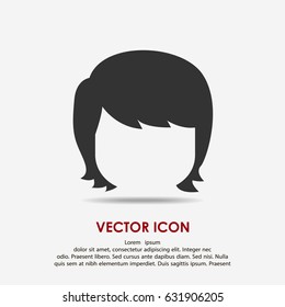 Woman hair style icon