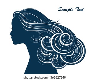 Woman Hair Style Silhouette