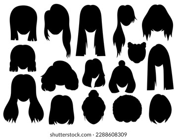 Woman hair vector design illustration isolated on white background