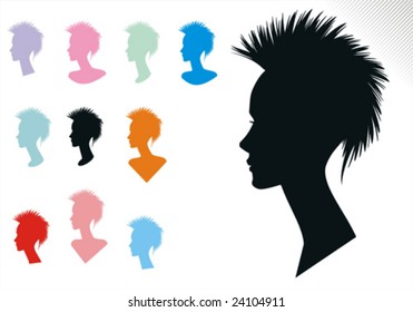 526 Mohican hair Images, Stock Photos & Vectors | Shutterstock