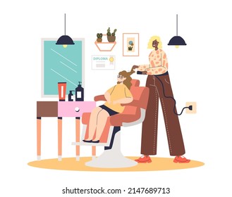 10,124 Hairdresser woman cartoon Images, Stock Photos & Vectors ...