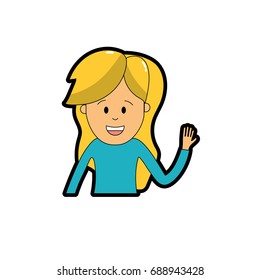 woman with hairstyle design and clothes