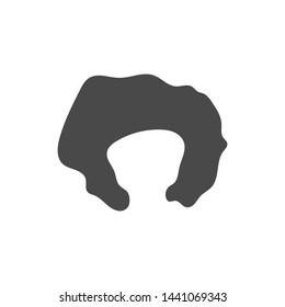 woman hairstyle element icon vector illustration design template