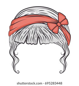 Woman hairstyle fashion