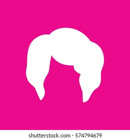 woman hairstyle icon illustration isolated vector sign symbol