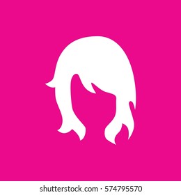 woman hairstyle icon illustration isolated vector sign symbol