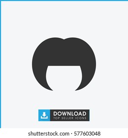 woman hairstyle icon illustration isolated vector sign symbol