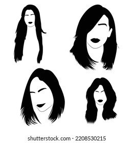 119,365 Women Hairstyle Silhouette Images, Stock Photos & Vectors ...