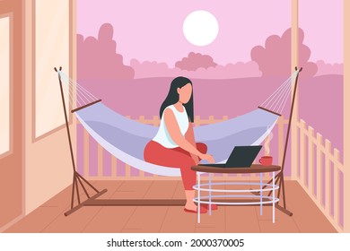 ハンモック 女性 のイラスト素材 画像 ベクター画像 Shutterstock