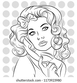 Coloring Pages Girls Images Stock Photos Amp Vectors