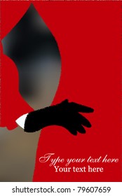 Woman hand, fashion background concept