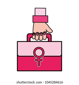 woman hand with first aid kit