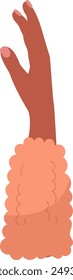Woman Hand Palm Vector Illustration