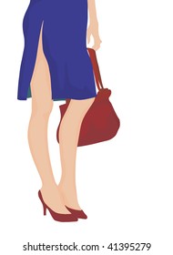Woman with handbag