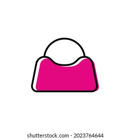 Woman handbag logo design vector template