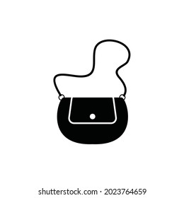 Woman handbag logo design vector template