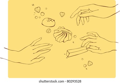 Woman hands