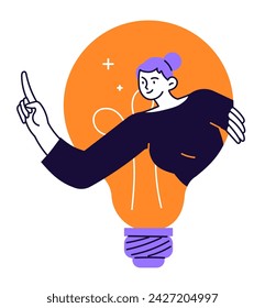 Woman has an idea and wants to make it happen.