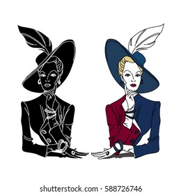 woman in hat