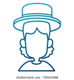 Woman with hat