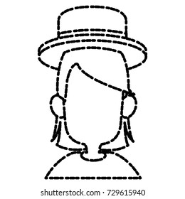 Woman with hat