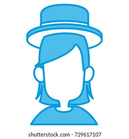 Woman with hat