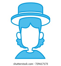 Woman with hat