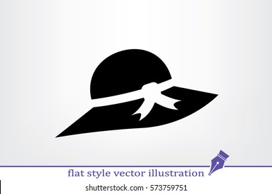 woman hat icon vector illustration eps10.