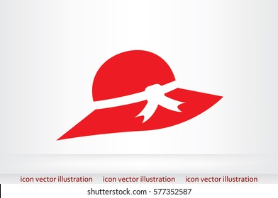 woman hat icon vector illustration.
