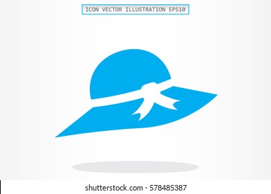 woman hat icon vector illustration.