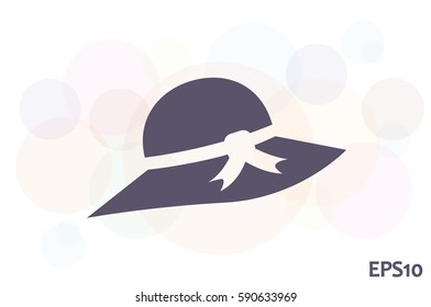 woman hat icon vector illustration.