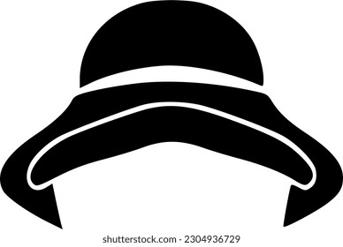 woman hat icon vector isolate on white background