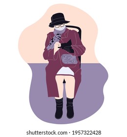 Woman in a Hat vector