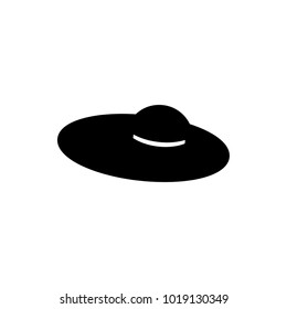 woman hat vector icon