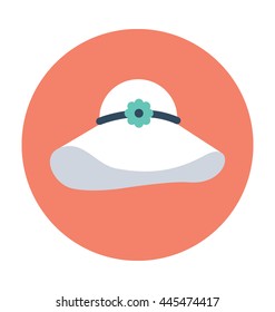 Woman Hat Vector Icon