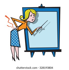 Woman having backache