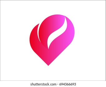 Woman head abstract circle shape Logo design vector template. Beauty Fashion Hairdresser SPA salon Logotype icon concept