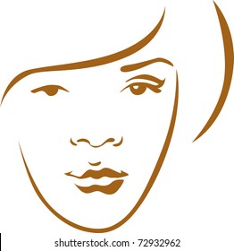 woman head contour