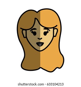 woman head and face with hairstyle