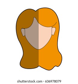 woman head and face with hairstyle