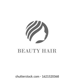 woman head royalty-free logo template