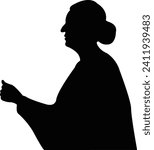 a woman head silhouette vector